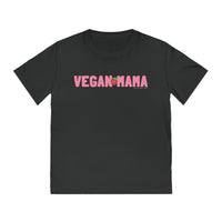 Vegan Mama T-Shirt | Pink Retro Strawberry Vegan Mom Tee