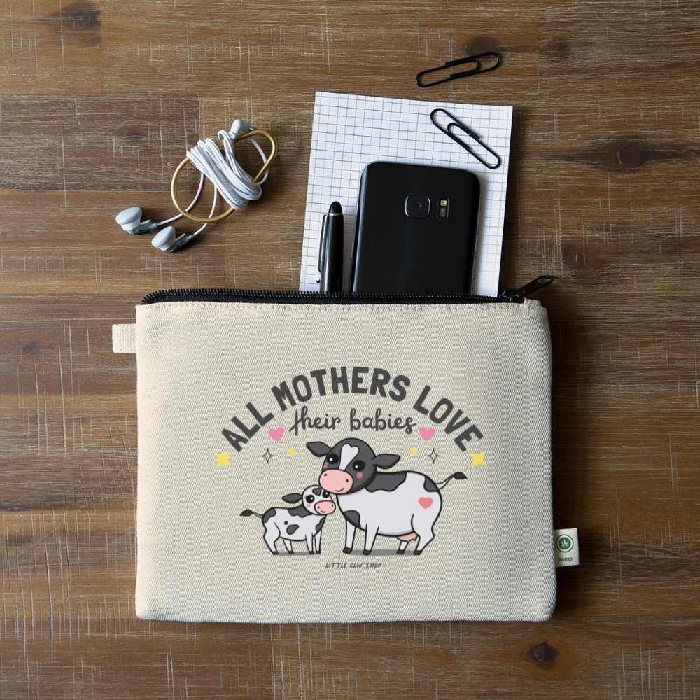 All Mothers Love Their Babies Hemp Pouch - natural