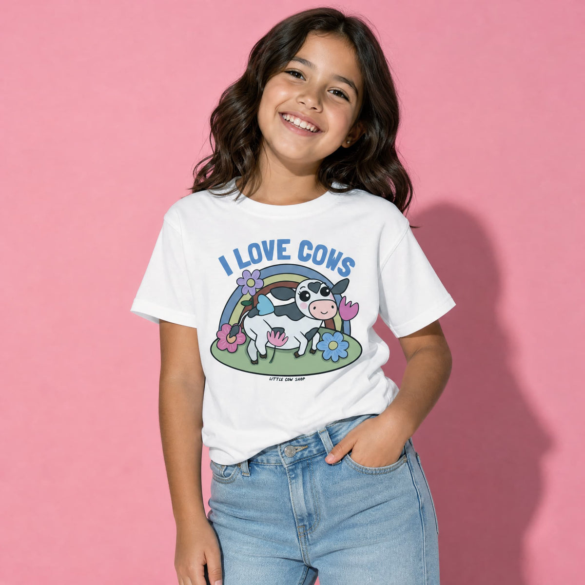 "I Love Cows"  Kid’s Organic Tee