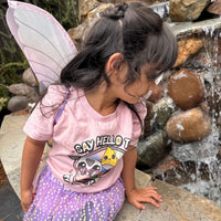 "Say Hello to My Little Friends" Girl's Tee | Bo, Chip & Peggy Farm Animal T-Shirt
