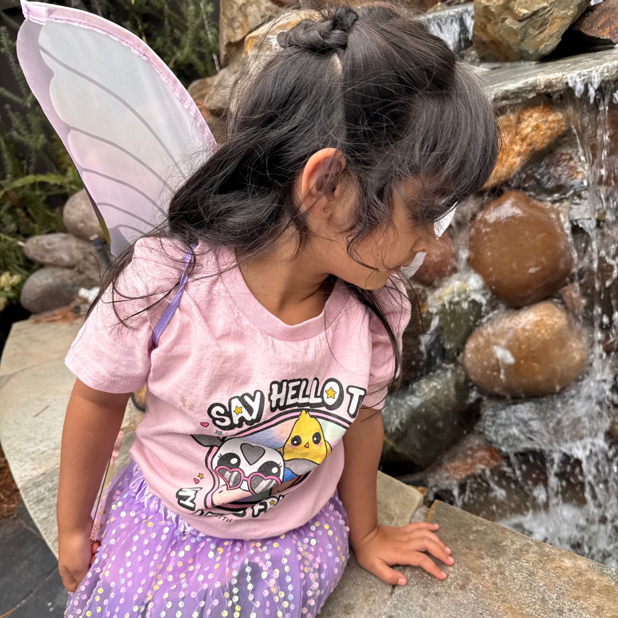 "Say Hello to My Little Friends" Girl's Tee | Bo, Chip & Peggy Farm Animal T-Shirt