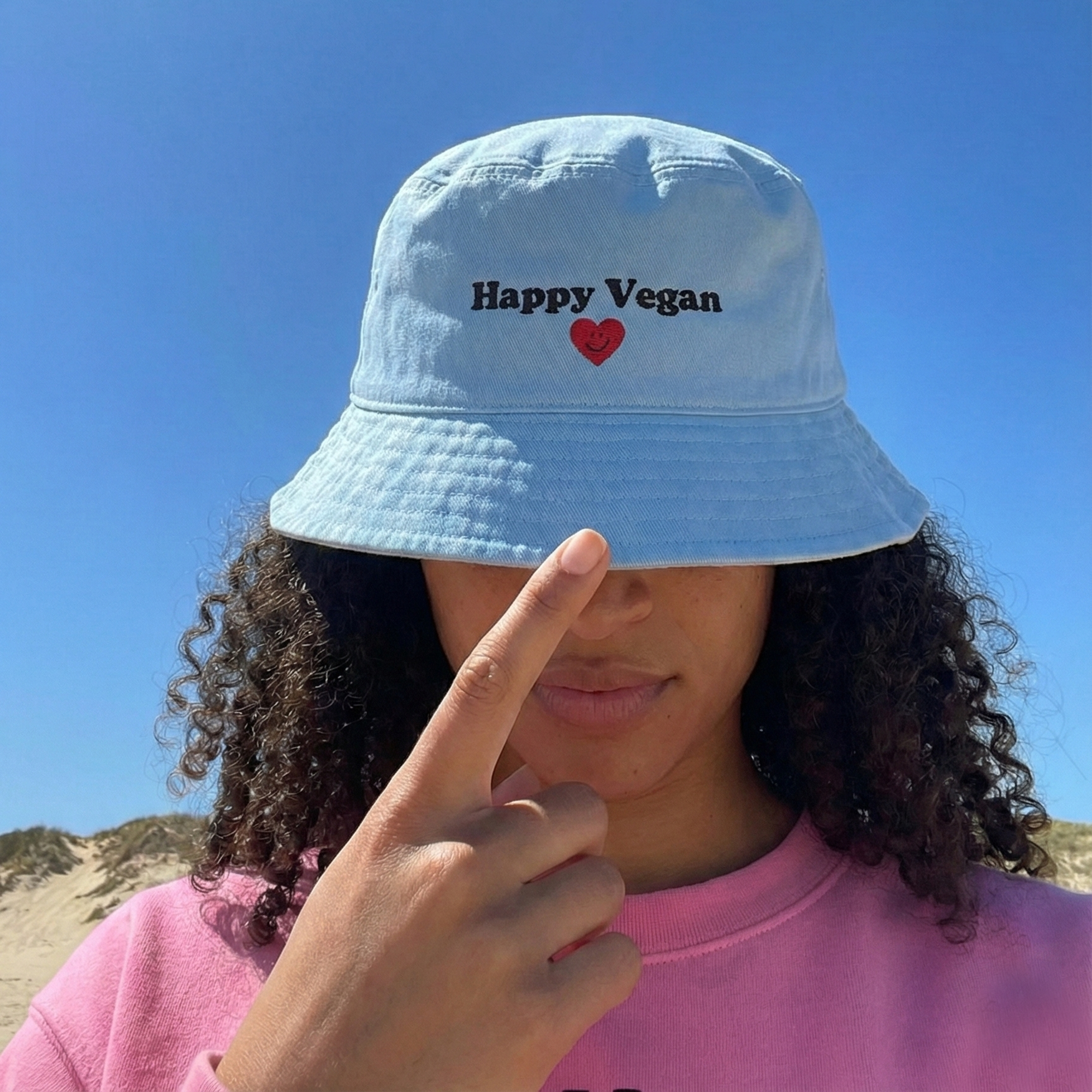 The "Happy Vegan" Organic Bucket Hat