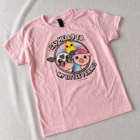 "Say Hello to My Little Friends" Girl's Tee | Bo, Chip & Peggy Farm Animal T-Shirt