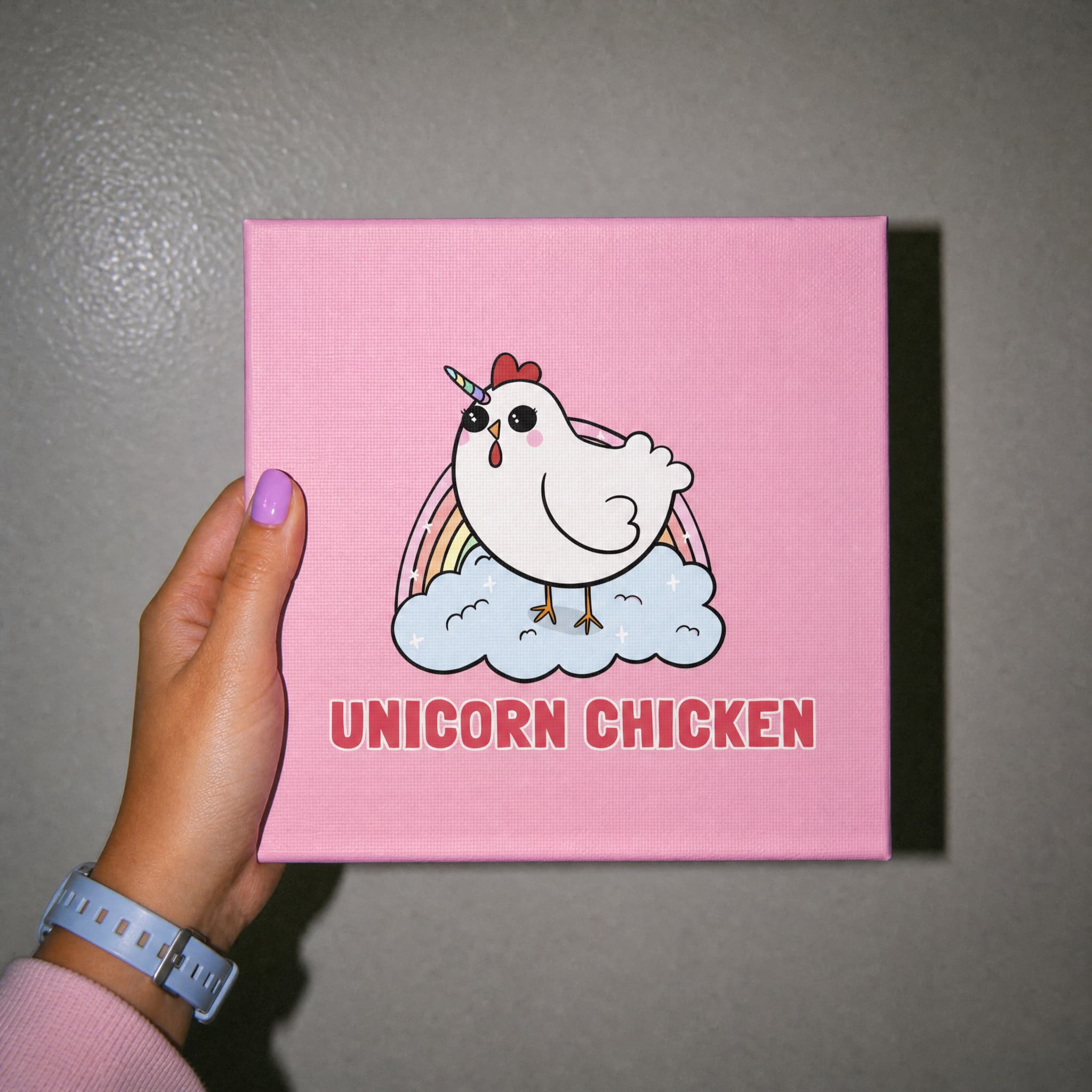Unicorn Chicken Canvas Print