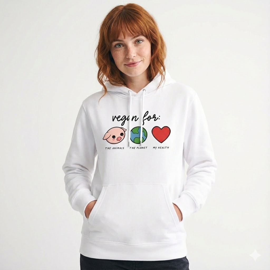 Wear Your Values: Vegan for Animals & Planet Hoodie