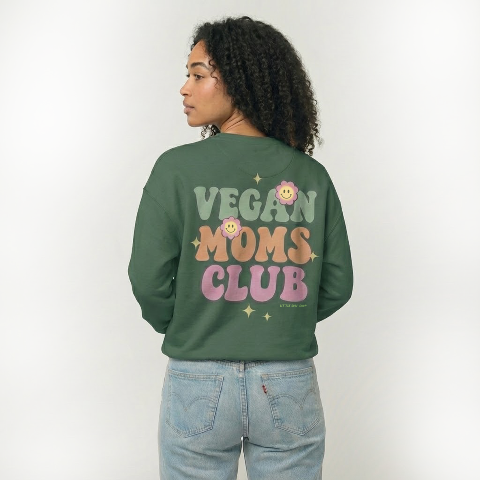 The "Vegan Moms Club" Retro Crewneck