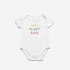 100% Plant Baby - Organic Short Sleeve Baby Bodysuit - Little Cow Shop