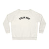 white vegan mom sweatshirt crew organic 