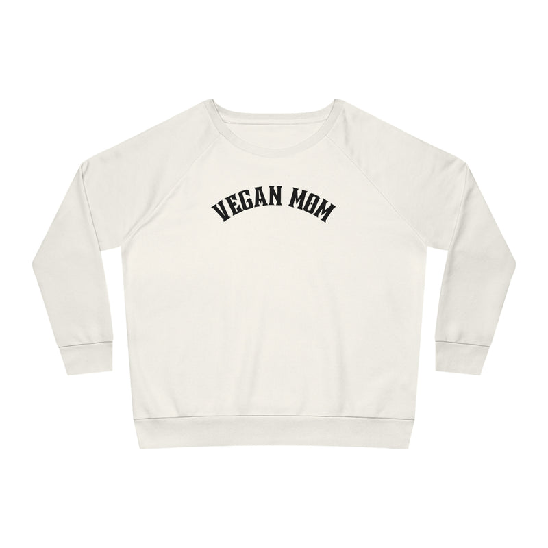 white vegan mom sweatshirt crew organic 