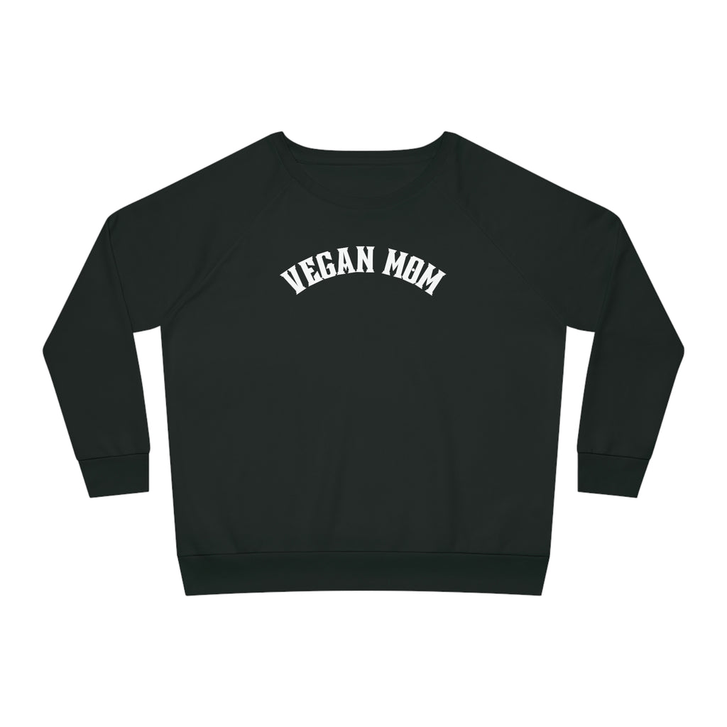 vegan mom black sweatshirt crew organic 