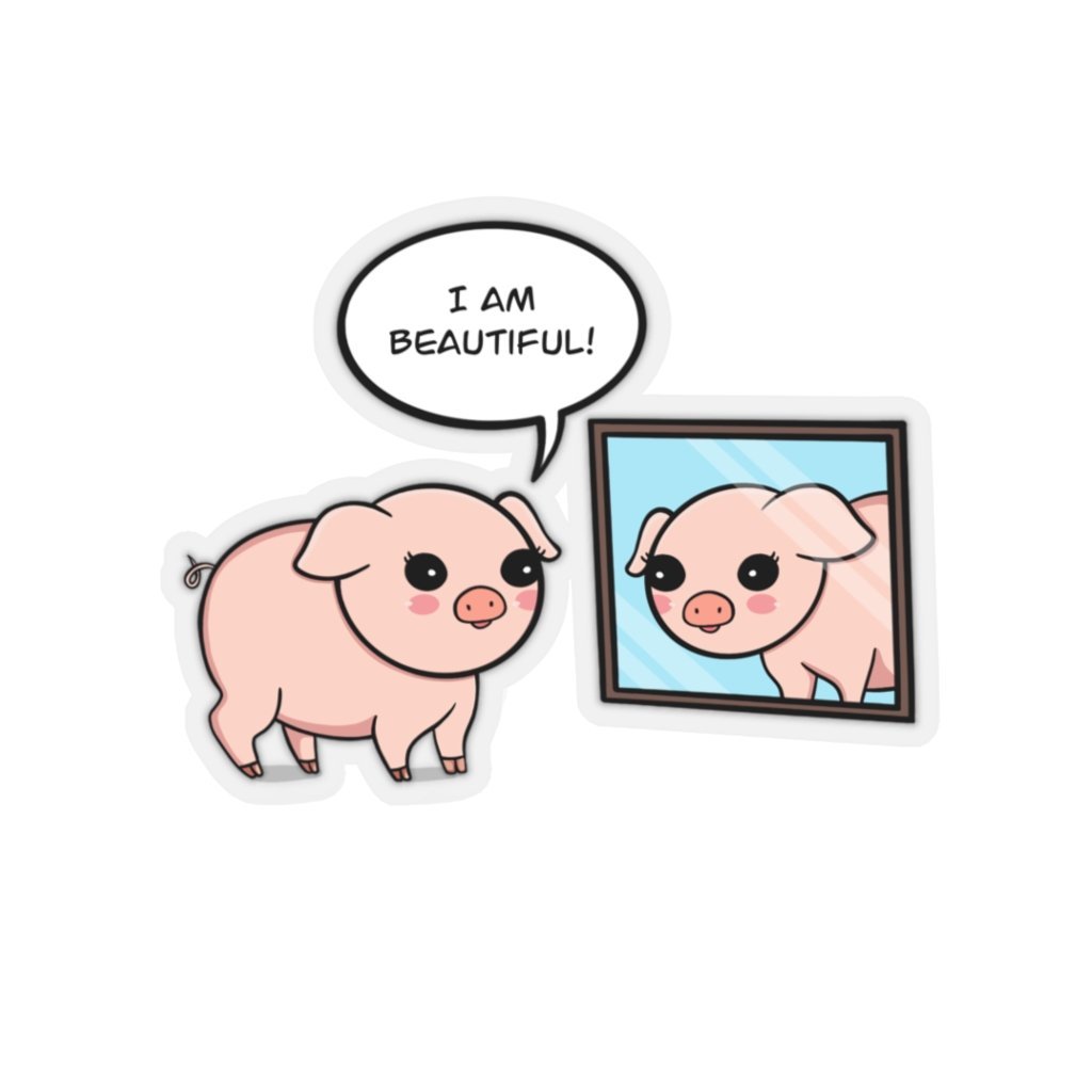 I am Beautiful - Peggy Kiss-Cut Stickers - Little Cow Shop