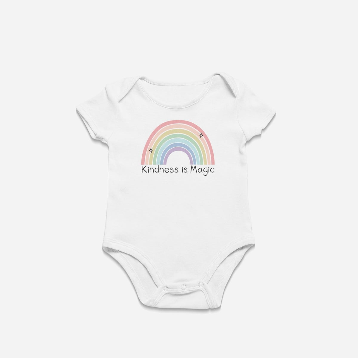 Kindness is Magic - Organic Short Sleeve Baby Bodysuit - Little Cow Shop