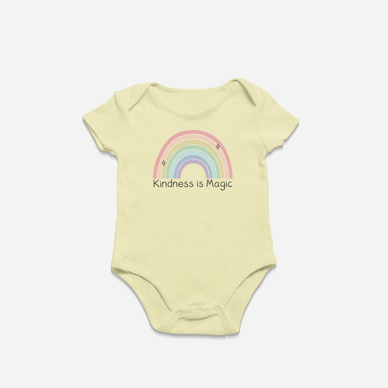 Kindness is Magic - Organic Short Sleeve Baby Bodysuit - Little Cow Shop