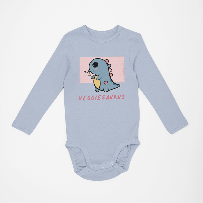 Veggiesaurus Long Sleeve Onesie