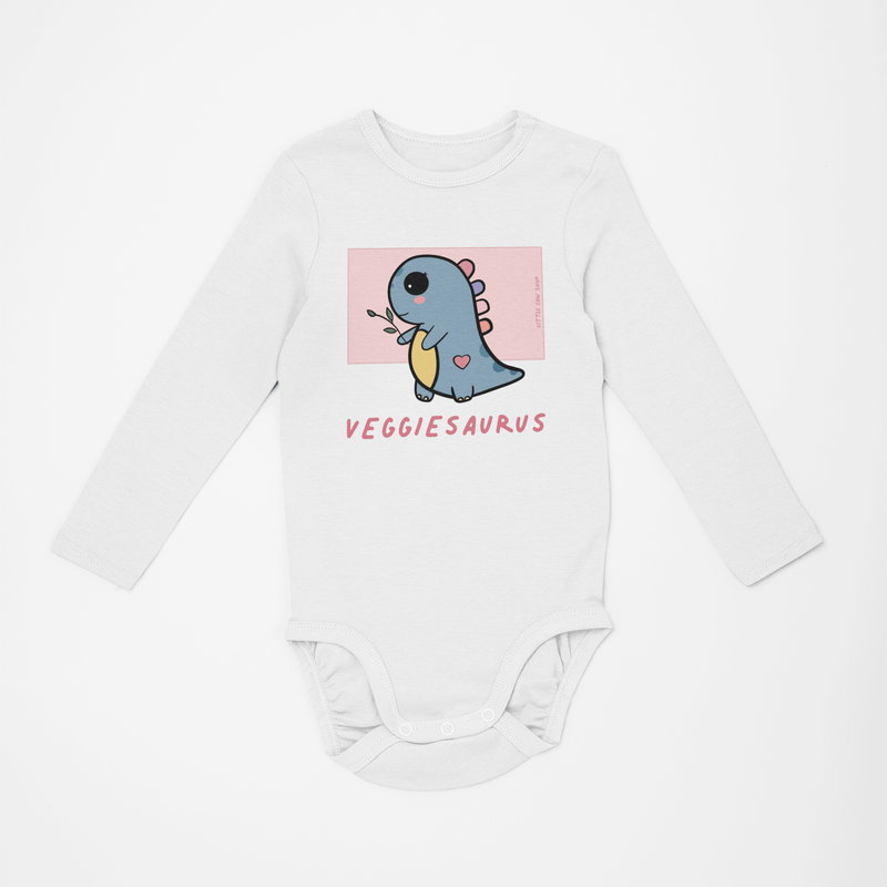 Veggiesaurus Long Sleeve Onesie