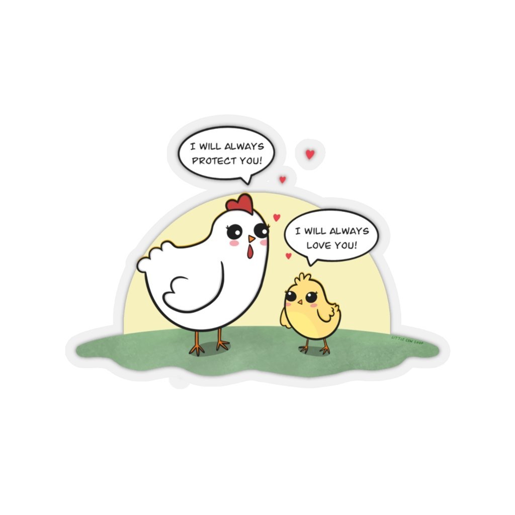 Mother Hen - Kiss-Cut Stickers - Little Cow Shop