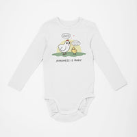 Mother Hen - Organic Long Sleeve Baby Bodysuit - Little Cow Shop