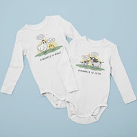 Mother's Love - Organic Long Sleeve Baby Bodysuit - Little Cow Shop