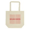 Vegan Queen - 100% Organic Tote Bag - Little Cow Shop