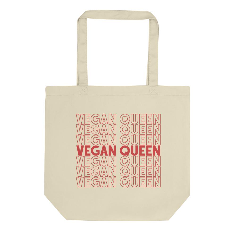 Vegan Queen - 100% Organic Tote Bag - Little Cow Shop